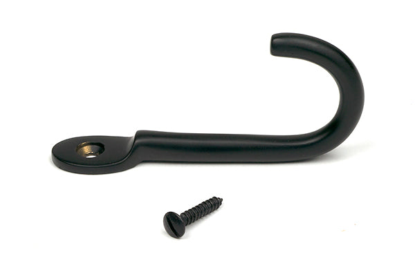 Matt Black Traditional Coat Hook