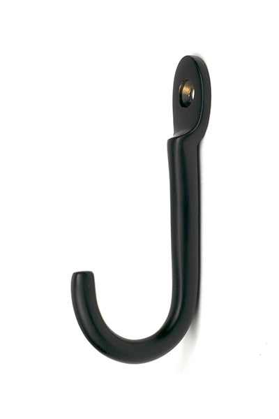 Matt Black Traditional Coat Hook