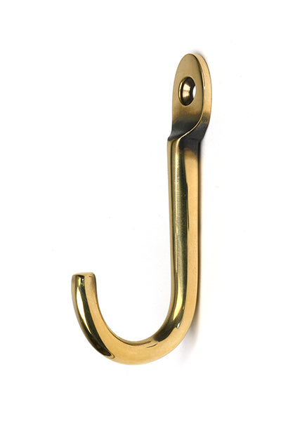 Aged Brass Traditional Coat Hook