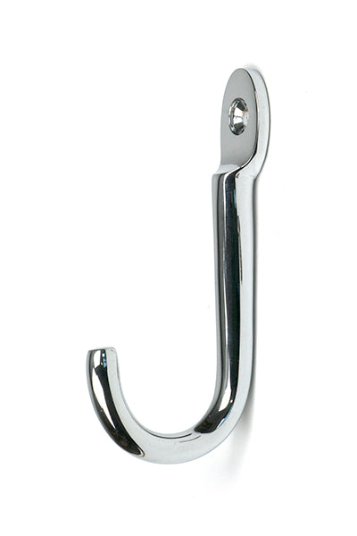 Polished Chrome Traditional Coat Hook