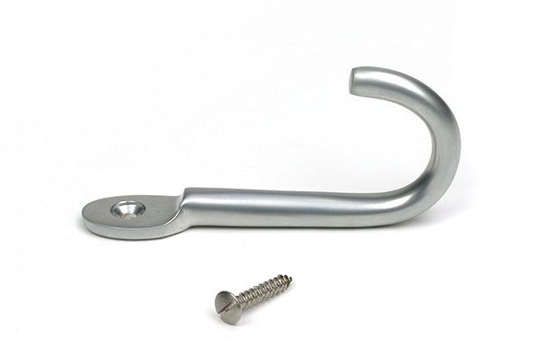 Satin Chrome Traditional Coat Hook