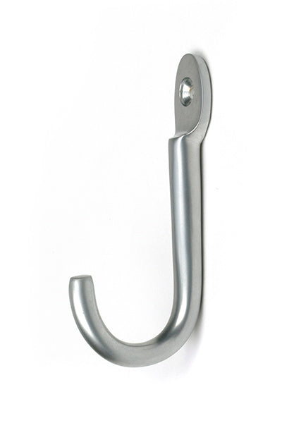 Satin Chrome Traditional Coat Hook