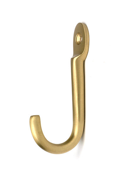 Satin Brass Traditional Coat Hook