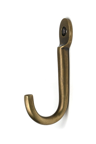Burnished Brass Traditional Coat Hook