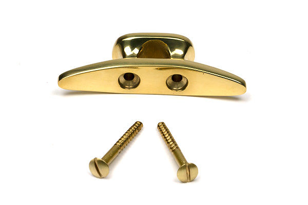 Polished Brass Marine Cleat Hook