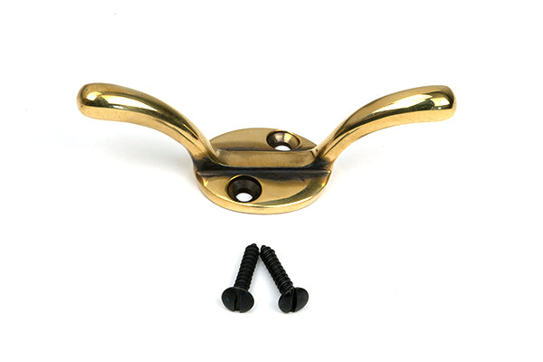Aged Brass Newbury Cleat Hook