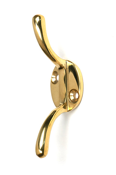 Polished Brass Newbury Cleat Hook