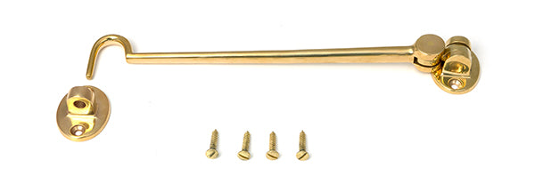 Polished Brass 8" Cabin Hook