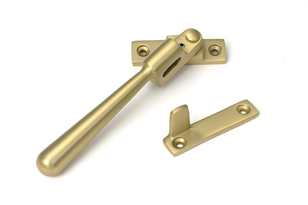 Satin Brass Night-Vent Locking Newbury Fastener