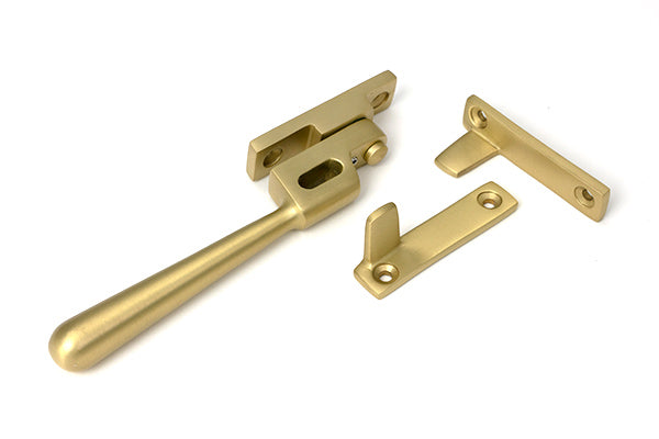 Satin Brass Night-Vent Locking Newbury Fastener