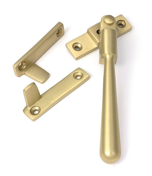Satin Brass Night-Vent Locking Newbury Fastener