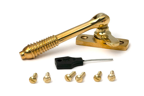 Polished Brass Locking Reeded Fastener