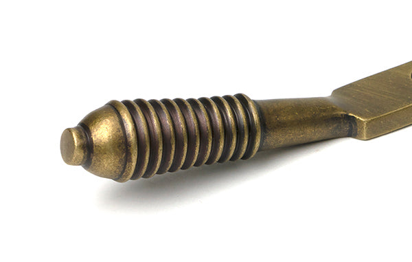 Burnished Brass 10" Reeded Stay