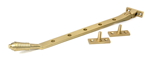 Satin Brass 12" Reeded Stay