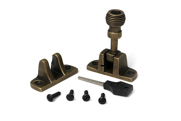 Burnished Brass Beehive Brighton Fastener (Radiused)