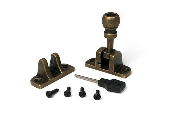 Burnished Brass Mushroom Brighton Fastener (Radiused)