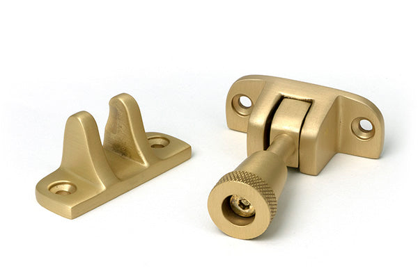 Satin Brass Brompton Brighton Fastener (Radiused)