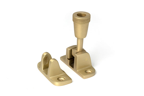 Satin Brass Brompton Brighton Fastener (Radiused)