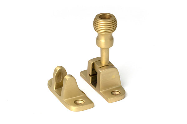 Satin Brass Beehive Brighton Fastener (Radiused)