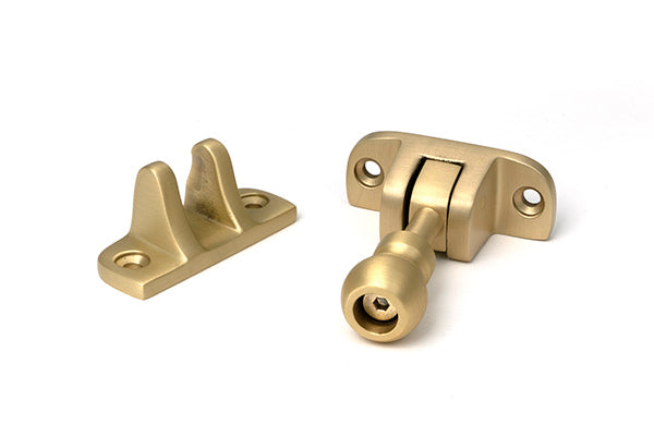 Satin Brass Mushroom Brighton Fastener (Radiused)