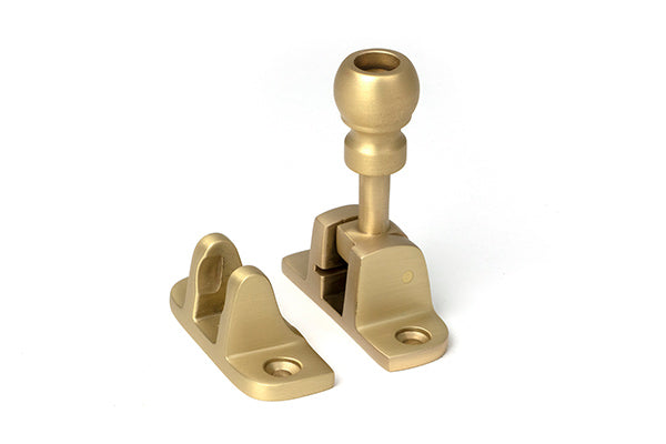 Satin Brass Mushroom Brighton Fastener (Radiused)