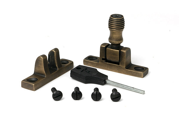 Burnished Brass Beehive Brighton Fastener - Narrow (Square)