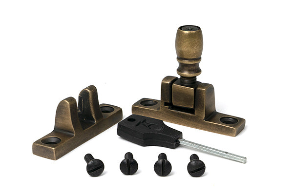 Burnished Brass Mushroom Brighton Fastener - Narrow (Square)