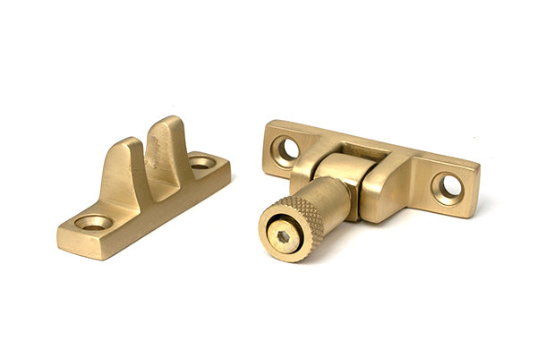 Satin Brass Brompton Brighton Fastener - Narrow (Square)