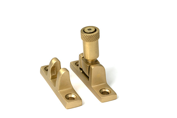 Satin Brass Brompton Brighton Fastener - Narrow (Square)