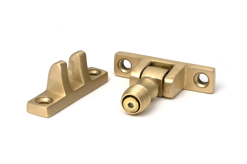 Satin Brass Beehive Brighton Fastener - Narrow (Square)