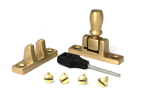 Satin Brass Mushroom Brighton Fastener - Narrow (Square)