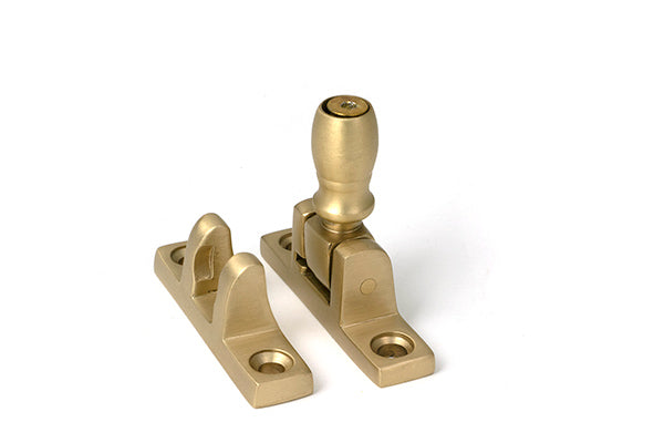 Satin Brass Mushroom Brighton Fastener - Narrow (Square)
