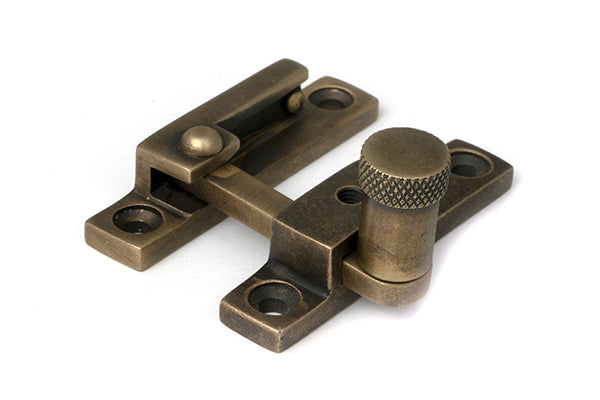 Burnished Brass Brompton Quadrant Fastener - Narrow