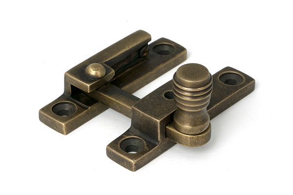 Burnished Brass Prestbury Quadrant Fastener - Narrow