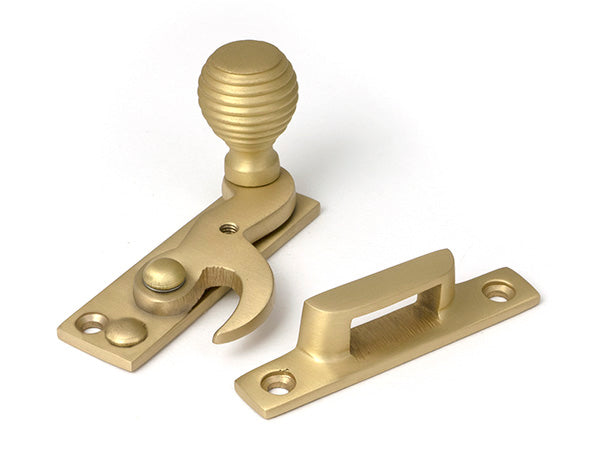 Satin Brass Beehive Sash Hook Fastener