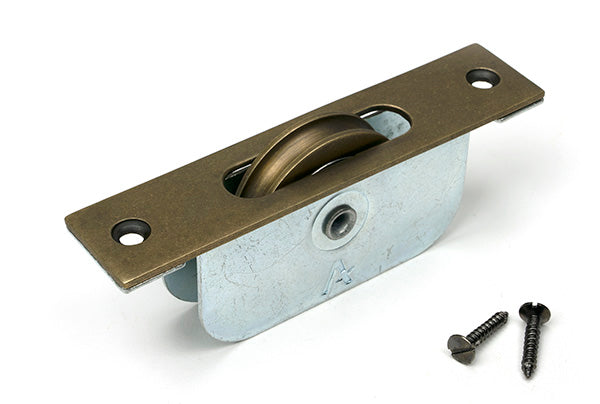 Burnished Brass Square Ended Sash Pulley 75kg