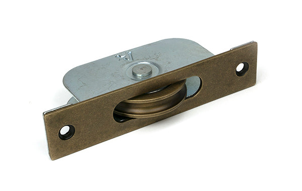 Burnished Brass Square Ended Sash Pulley 75kg