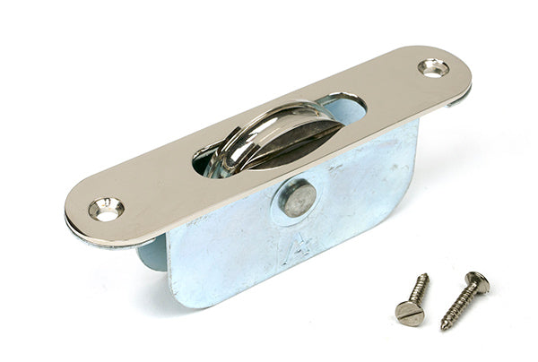 Polished Nickel Radiused Sash Pulley 75kg