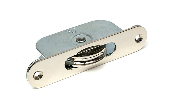 Polished Nickel Radiused Sash Pulley 75kg