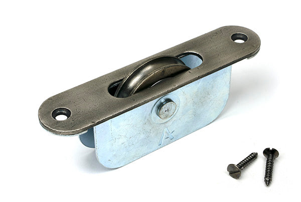 Antique Pewter Radiused Sash Pulley 75kg