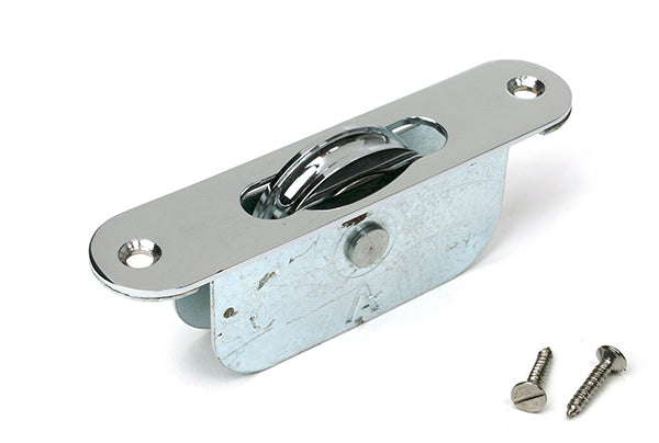 Polished Chrome Radiused Sash Pulley 75kg