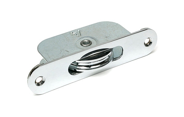 Polished Chrome Radiused Sash Pulley 75kg
