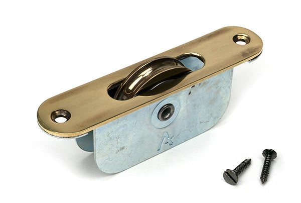 Aged Brass Radiused Sash Pulley 75kg