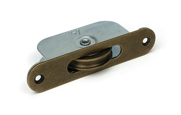 Burnished Brass Radiused Sash Pulley 75kg