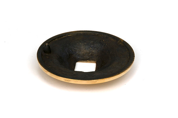 Aged Brass Round Centre Door Knob