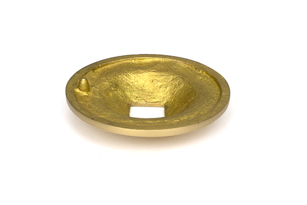 Satin Brass Round Centre Door Knob