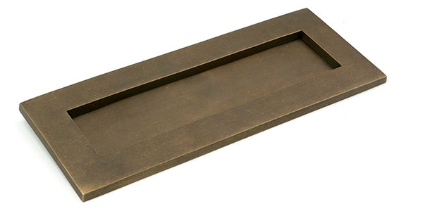 Burnished Brass Small Letter Plate