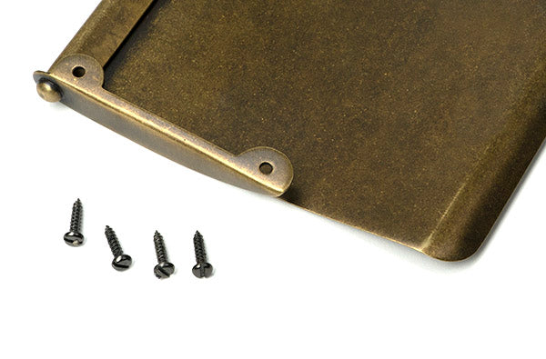 Burnished Brass Small Letter Plate Cover