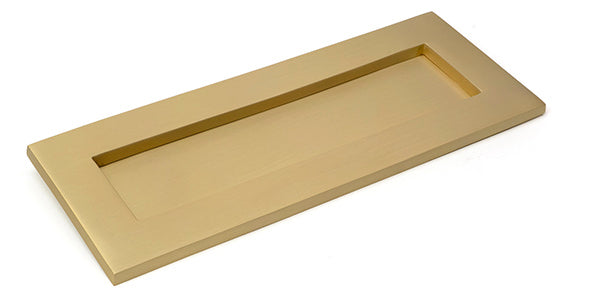Satin Brass Small Letter Plate