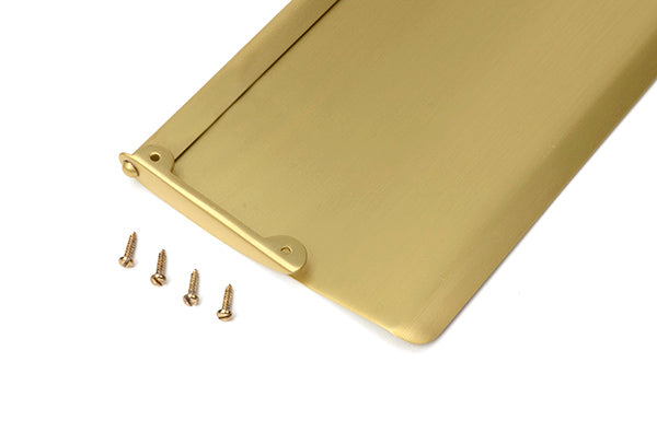 Satin Brass Small Letter Plate Cover